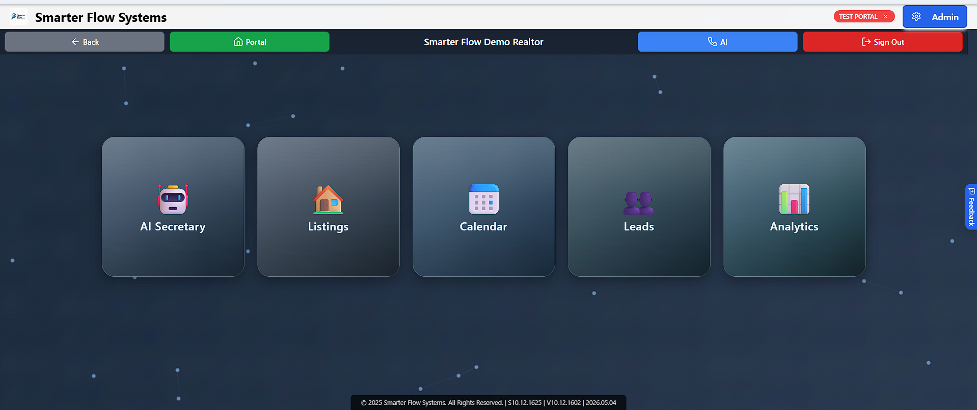 Realtor portal dashboard preview